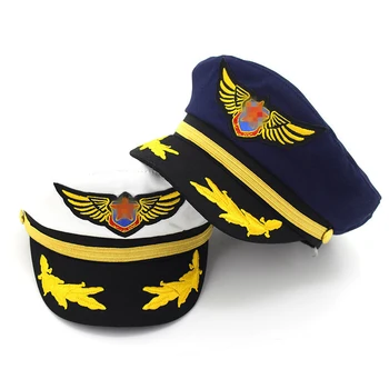 Pamuk mornarica šešir za muškarce, žene i djeca moda stana vojska kapu mornar šešir kapetana фуражку dječaci djevojčice пилотки podesivi