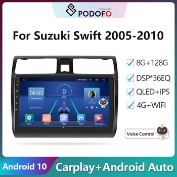 Podofo Auto Android CarPlay Za Suzuki Swift 2005-2010 Radio Video Media Player 2DIN GPS Navigacija Video 2 din Glavna Jedinica