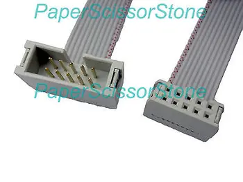 Produžni kabel stan traka IDC sa 10-pinskim žicom u koracima od 2,54 mm (muški - ženski) Kabel 12 Cm