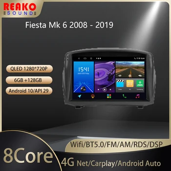 REAKOSOUND Za Ford Fiesta Mk 6, 2008-2019 Auto Radio Ai Voice Media Player Navigacija GPS Android Auto 2 Din