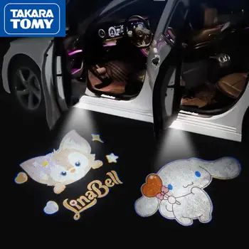 TAKARA TOMY Hello Kitty Crtani Slatka Automatski Indukcijski Dobrodošao Svjetlo Vrata Svjetlo Auto-Univerzalni Auto-Projekcija Atmosferski Svjetlo