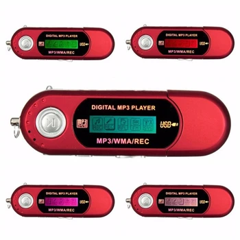 USB MP3 player Prijenosni Glazbeni Player Digitalni LCD ekran 4G Skladištenje FM-Radio, Multifunkcionalni MP3 Player s USB-Memorijski štapić K1KF