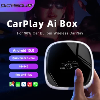 UX999Max PICASOU CarPlay Ai Box Android 10 Auto Media player Netflix, Youtube, Spotify Tv Box za Audi NISSAN Mercedes, Škoda, VW