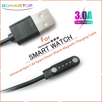 Univerzalna smart-Magnetski Sat Kabel Za Punjenje 4pin 7,62 Space USB 2.0 Штекерное 4-Kontakt Magnetsko Punjač Kabel Y95 KW18 KW88 KW98 DM