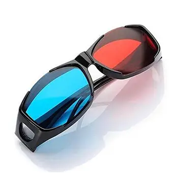 Univerzalne 3D Plastične Naočale / zaštitne naočale / crvena Plava Plava 3D Stakla stereoskopska slika Za Surround Анаглифа TV Film na DVD-u Igra