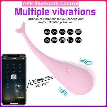 Vibrator U Obliku Kita Za Žene, 10 Frekvencijski Silikon Bežični Daljinski Upravljač, Jaje Za Skok, točka G, Lizanje Pussy Aplikaciju za Kontrolu, Masaža, Seks-Igračku