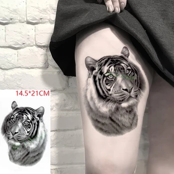 Vodootporne Privremena Tetovaža Naljepnica Tigar Ljubimac Velika Glava Mačke Tattoo Naljepnice Flash Tetovaža Lažne Tetovaže za Muškarce Žene