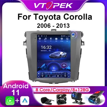 Vtopek 2Din Za Toyota Corolla 2006-2013 4G Android 11 Auto-Stereo Radio Media Player Navigacija GPS Glavna Jedinica Carplay