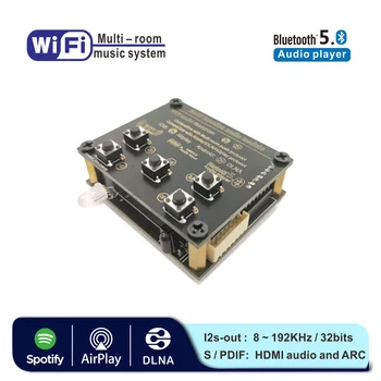 WB05 WiFi i Bluetooth 5,0 Audio Prijamni Modul Bluetooth I2S Analogni Izlaz ESS9023 Izlazna naknada Svirati S DLNA i WiFi Audio