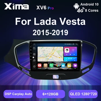 XIMA XV6 Pro Za LADA Vesta Cross Sport 2015-2020 Auto Radio Multimedija gps Navigacija 2 din Android 10 Carplay Auto Stereo