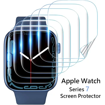 Zaštitna folija za zaslon Apple Watch 7 6 SE 5 4 3 2 TPU HD Prozirna Zaštitna folija od ogrebotina za iWatch Series 45 40 41 44 38 42 mm
