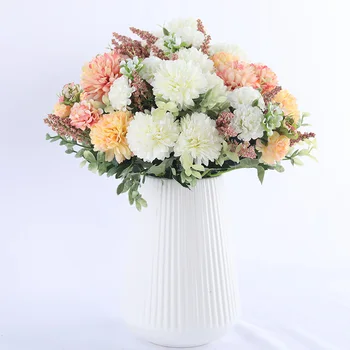 hortenzija svila cvijet Loptu Bijela Maslačak umjetno cvijeće rođendan kod kuće za vjenčanje nakit pribor lažni buket cvijeća