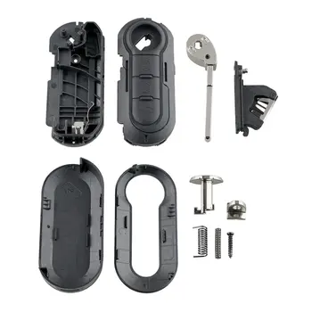 pogodan za FIAT GRANDE PUNTO 500 BRAVO DUCATO PANDA 3 Tipke PRIVJESAK TORBICA za DALJINSKI upravljač 3 ključa torbica za ključeve, Zaštitnik je ključ