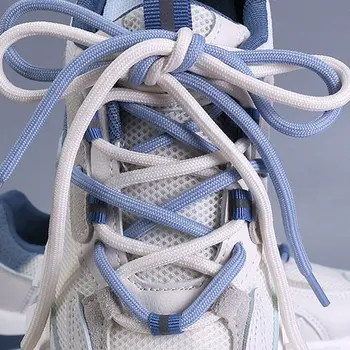 Šarene vezice Univerzalne običan okrugli vezice za cipele otporan na habanje Čvrste cipele Podebljano sportske cipele za planinske cipele